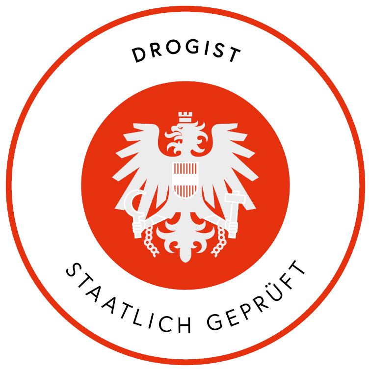 Logo Drogist staatlich geprüft