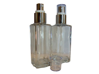 Glass polymer bottle SQUARE 50ml