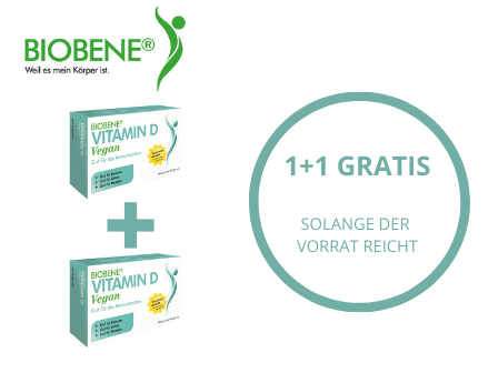BIOBENE® Vitamin D Vegan 60 Caps. 2+1 Offer